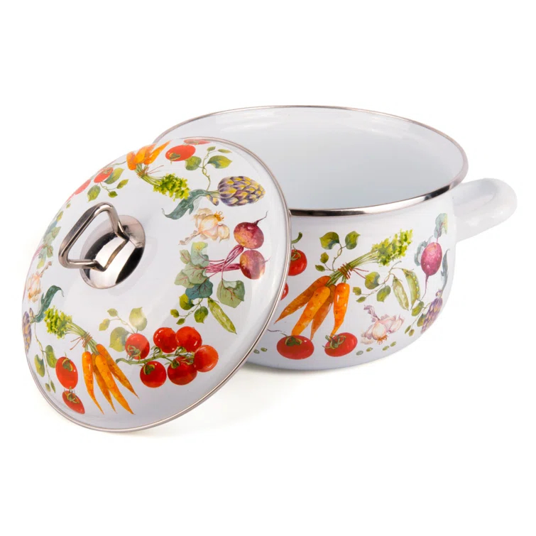 STP-Goods STP-Goods Italian Garden 2.2 Quarts Stock Pot, Soup Pot (Set of 3)