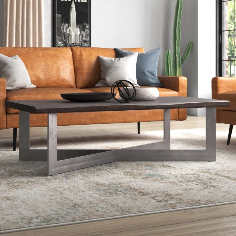 Metivier Solid Wood Top Coffee Table