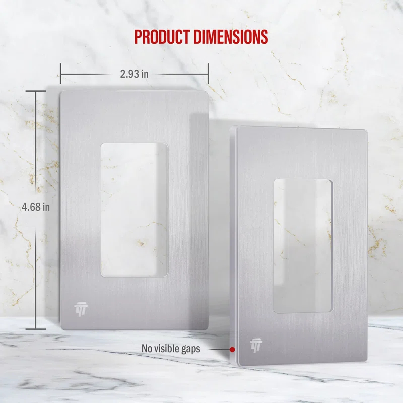 Enerlites No Subject 1 - Gang Rocker Standard Wall Plate
