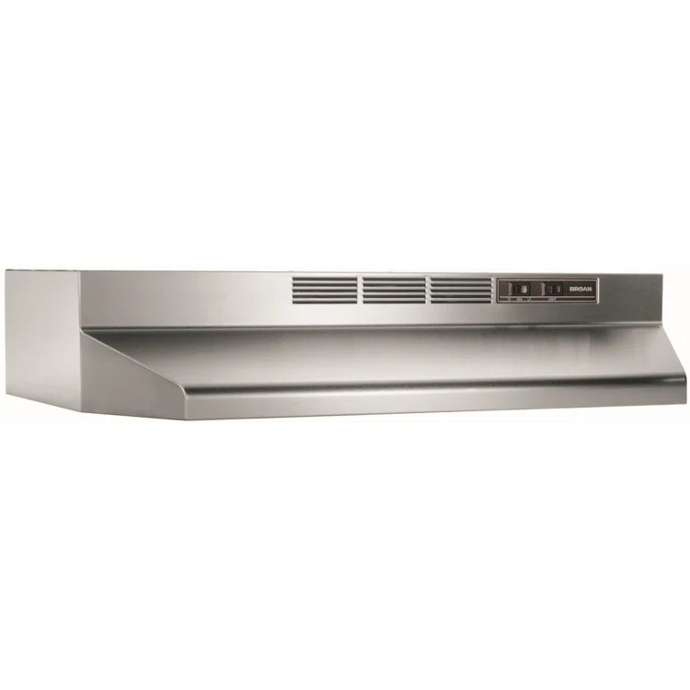 Broan NuTone Broan NuTone 30" Steel 190 CFM Ductless (Non-Vented) Under Cabinet Range Hood with Charcoal Filter 413004