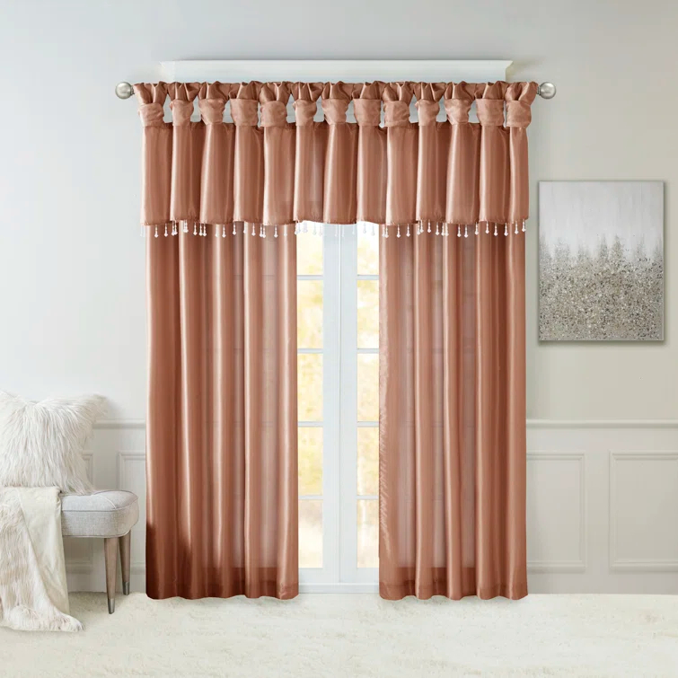 Madison Park Rivau Light-Filtering Single Curtain Panel