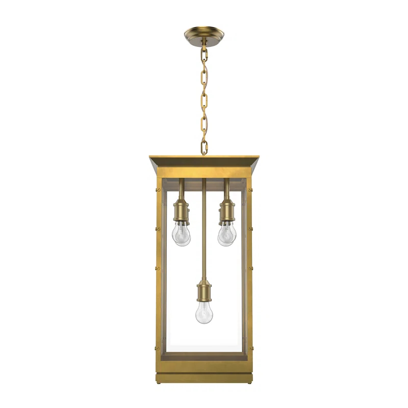 Alora Lighting Douglas 5 - Light Lantern Square / Rectangle Chandelier