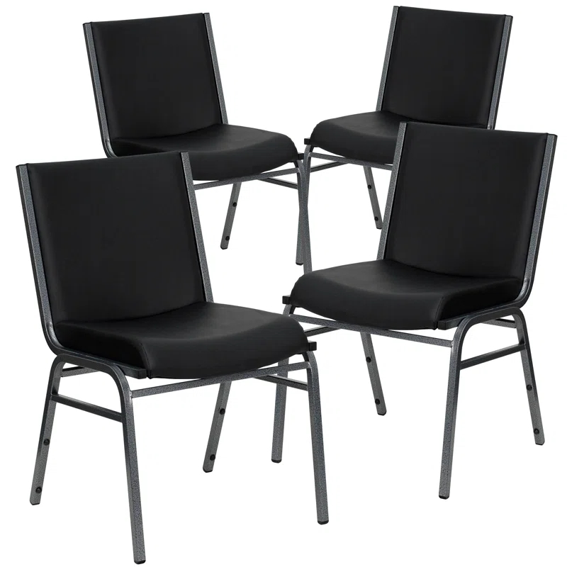 Flash Furniture Gunther Heavy Duty Stack Chair (Set of 4)