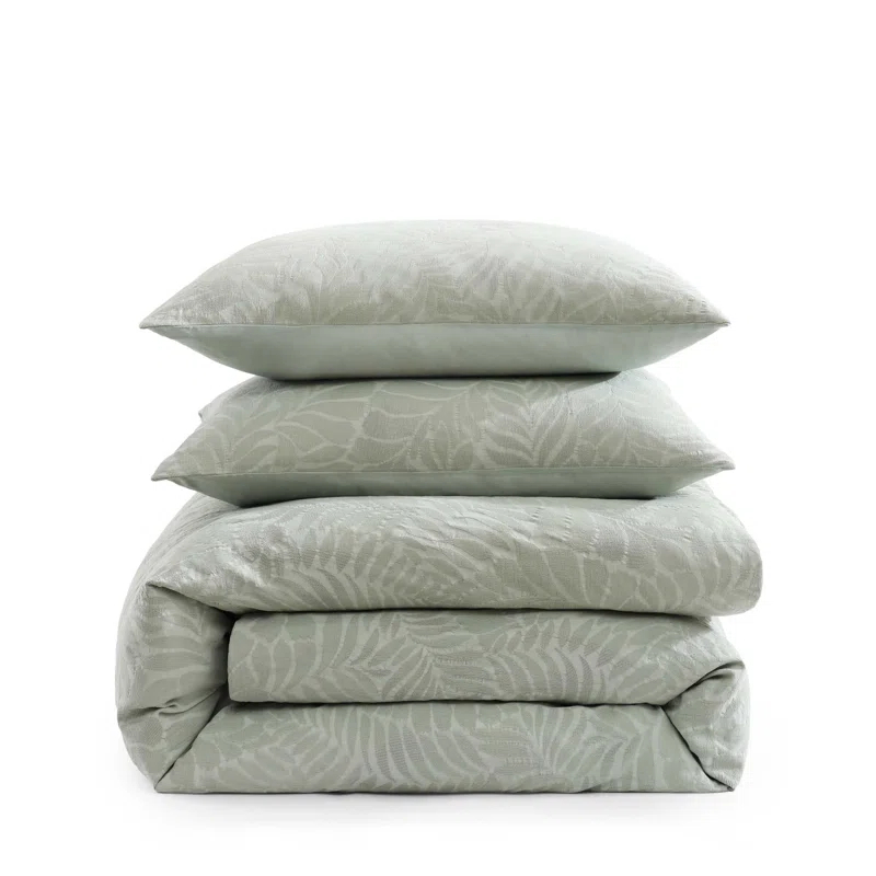 Tommy Bahama Home Tommy Bahama Harbor Palm Cotton Green Comforter Set