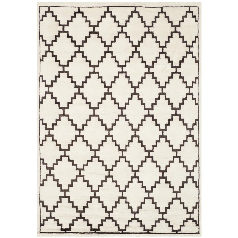 Safavieh Mosaic Hand Knotted Wool And Viscose Geometric Rug