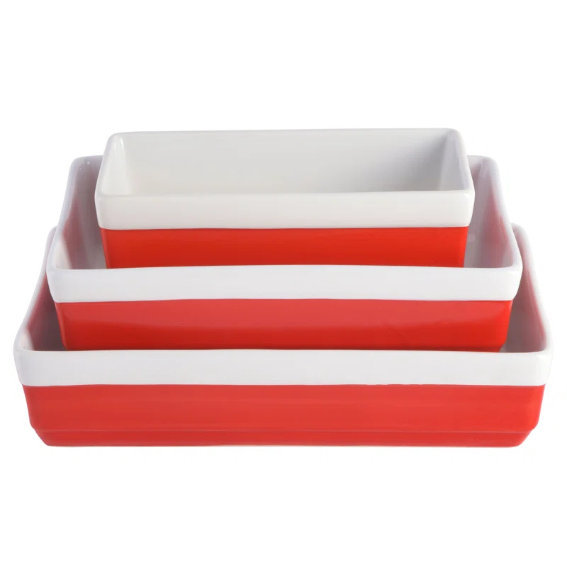 Martha Stewart Martha Stewart 3 Piece Stoneware Bakeware Set