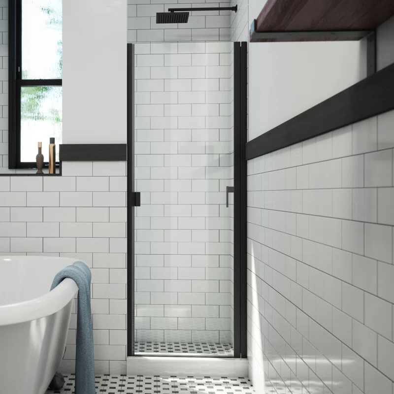 Arizona Shower Door RD 30" W x 66" H Semi-Frameless Shower Door R3066MBCL