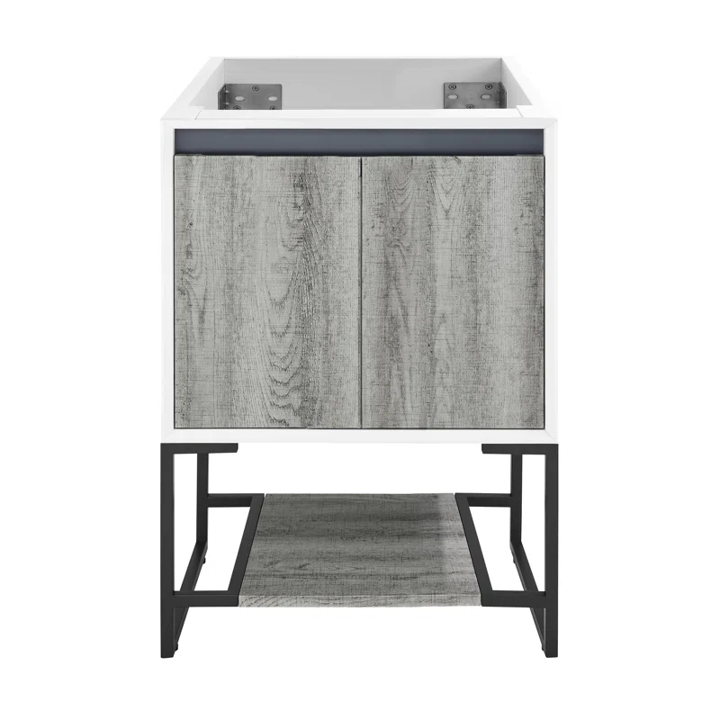 Swiss Madison Marseille 24.05" Single Bathroom Vanity Base Only in Gray