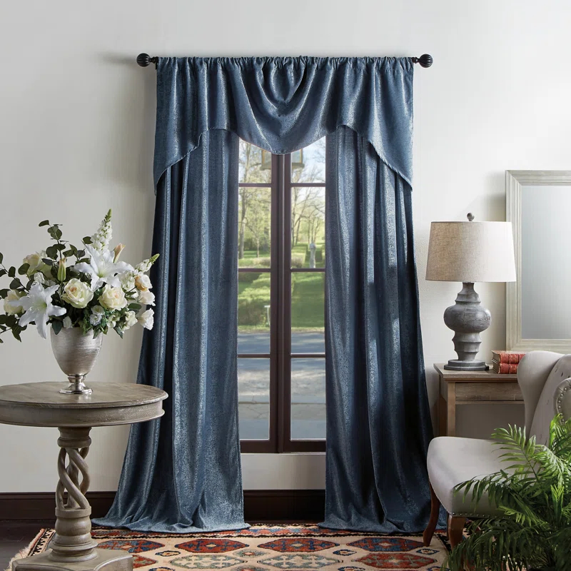 Martha Stewart Martha Stewart Naples Chenille 72" x 28" Window Valance