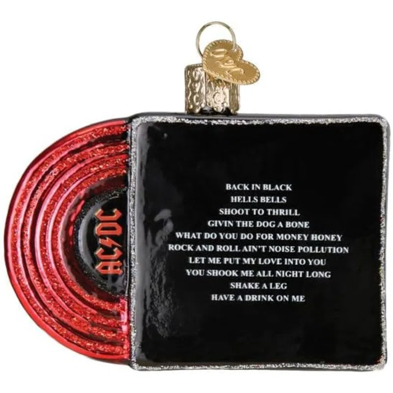 Old World Christmas Glass Text & Numbers Hanging Figurine Ornament