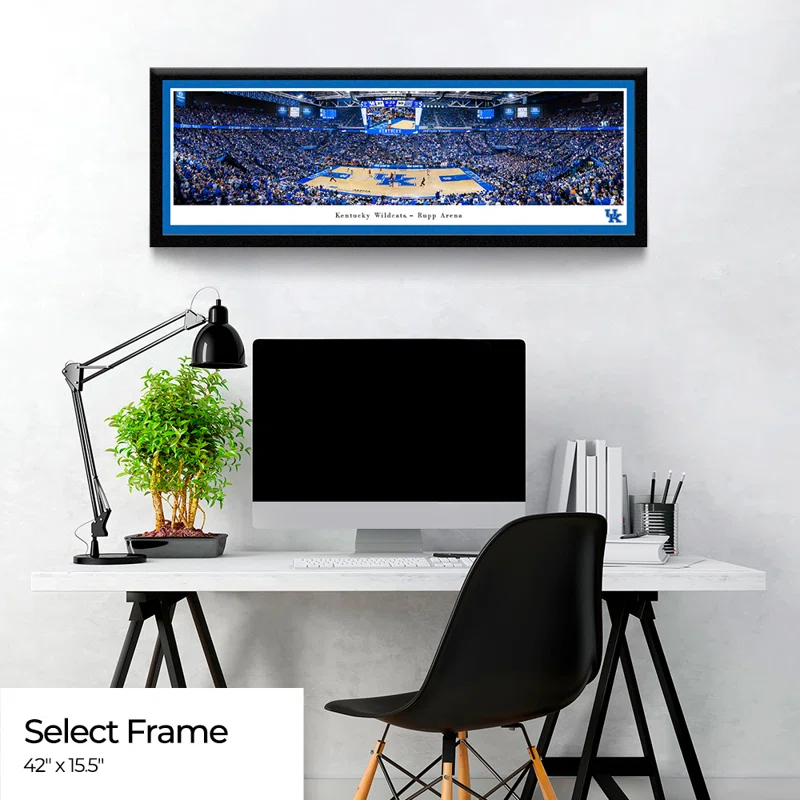 Blakeway Worldwide Panoramas, Inc NCAA Kentucky Wildcats Basketball Panoramic Print