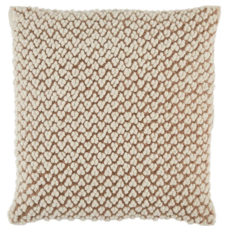 Toulon Embroidered Wool Throw Pillow