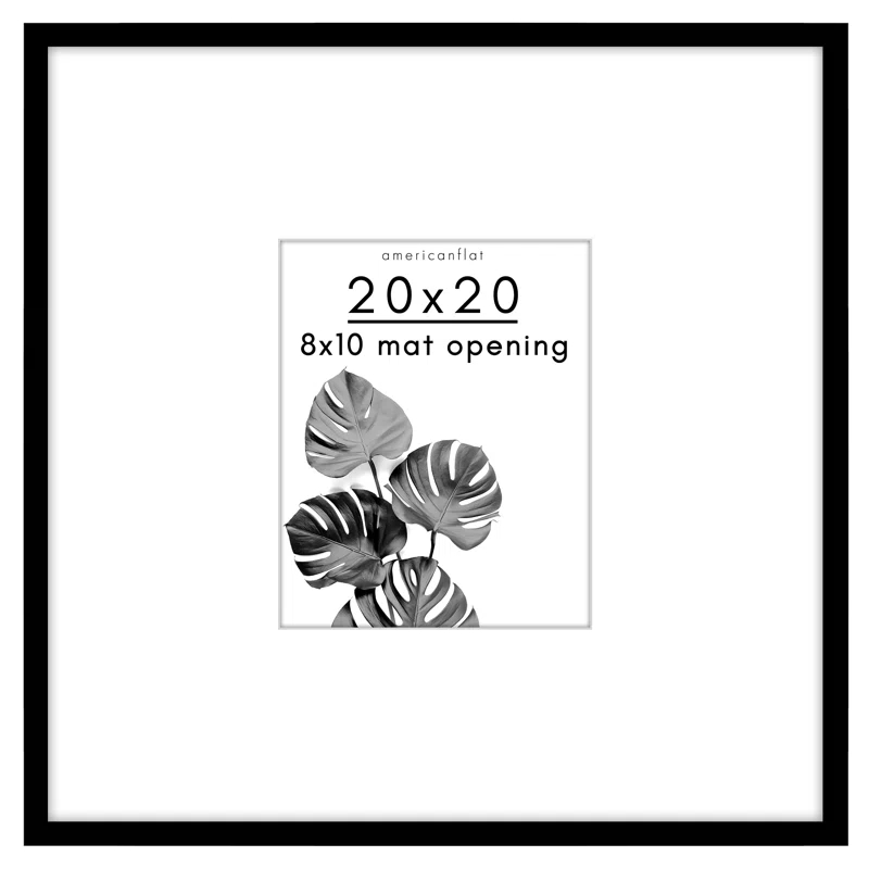 Americanflat Picture Frame with Oversized Mat - Gallery-Style Frames for Photos or Artwork - Multiple Sizes