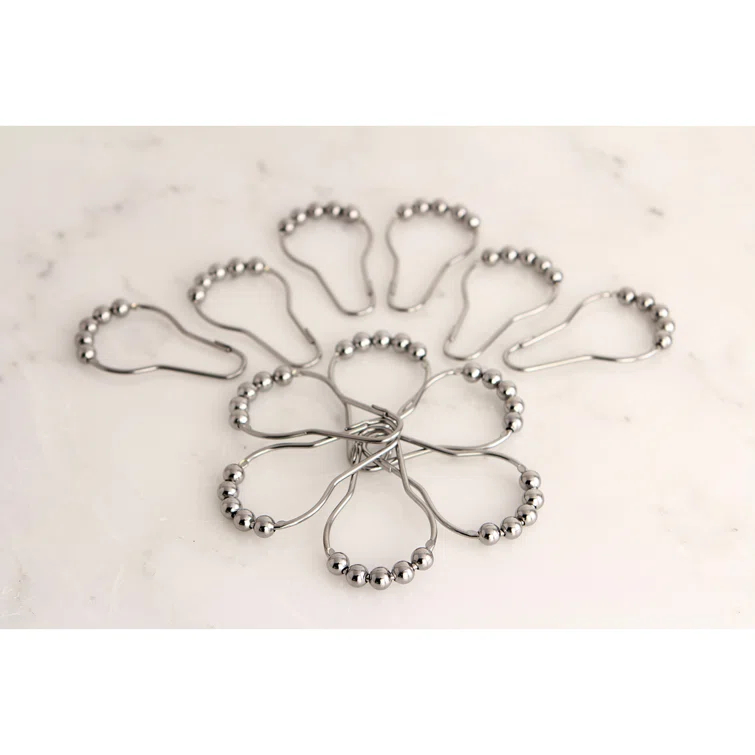 Kingston Brass Kingston Brass Edenscape Roller Ball Shower Curtain Rings (12 Pieces/Set) (Set of 12)