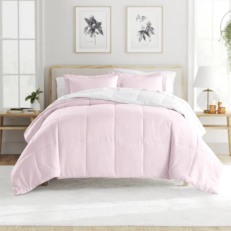 Becky Cameron Reversible Down-Alternative Comforter Bedding Set