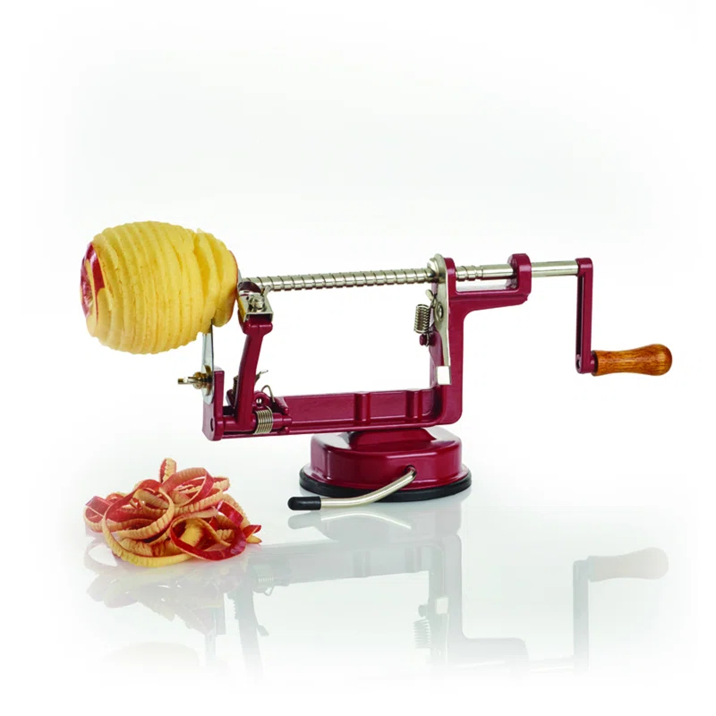 Amco Houseworks Back To Basics Cast Iron Apple/Potato Multi-Peeler with Suction Base