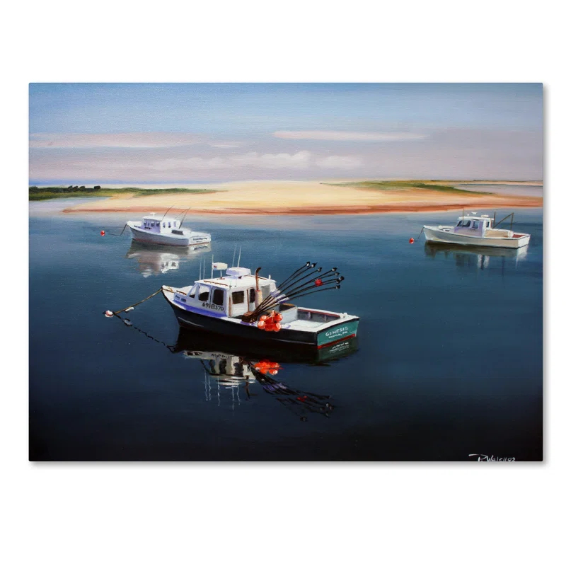 Trademark Fine Art " Cape Cod Fishing Boats " by Paul Walsh