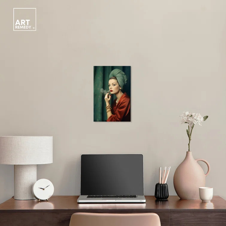 Art Remedy Glam Boudoir Lady Canvas Retro Art Prints by Art Remedy