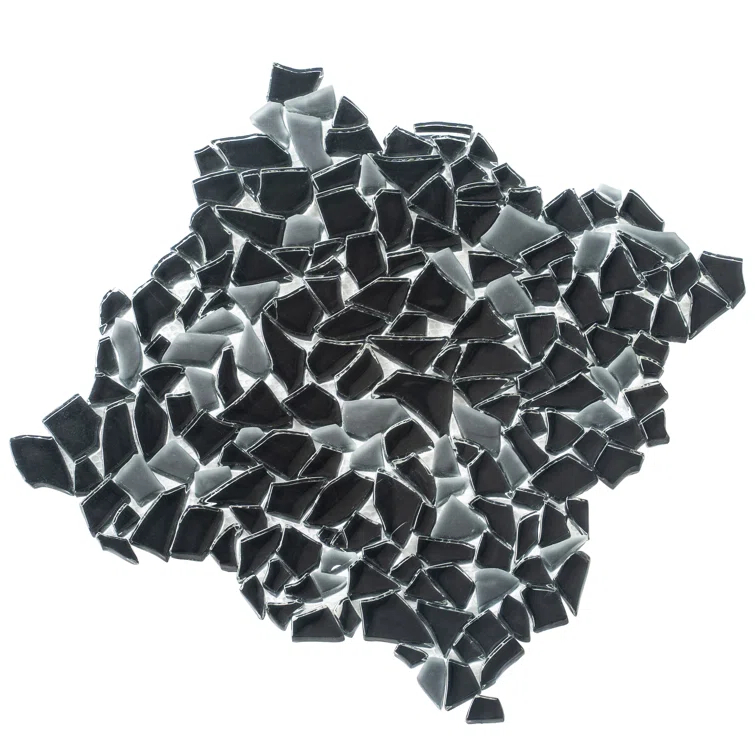 Apollo Tile Glass Pebbles Mosaic Wall & Floor Tile