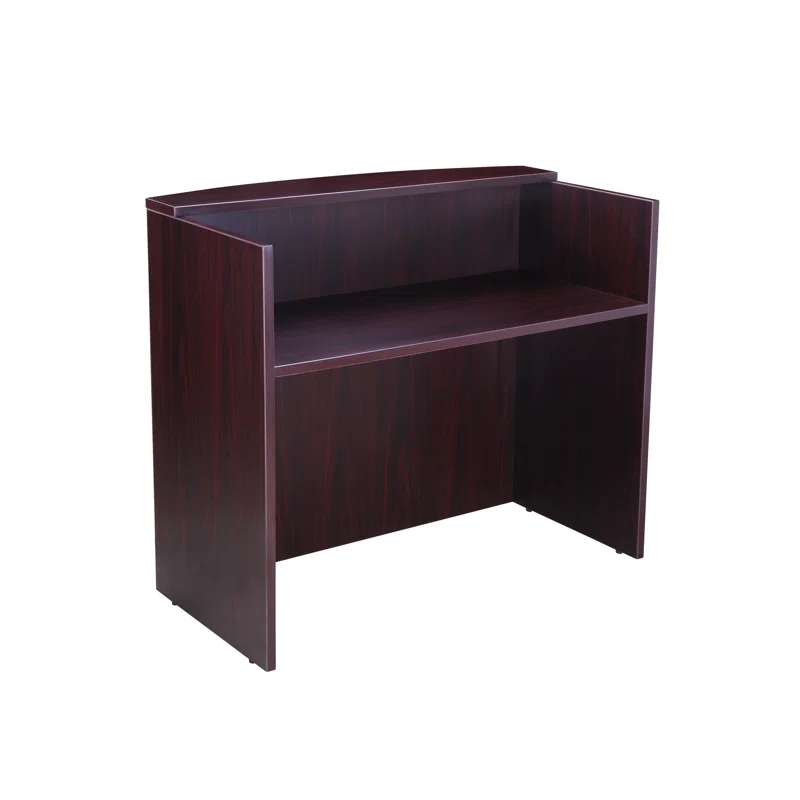 Winston Porter Sahrye Rectangle Synthetic Laminate Reception Desk