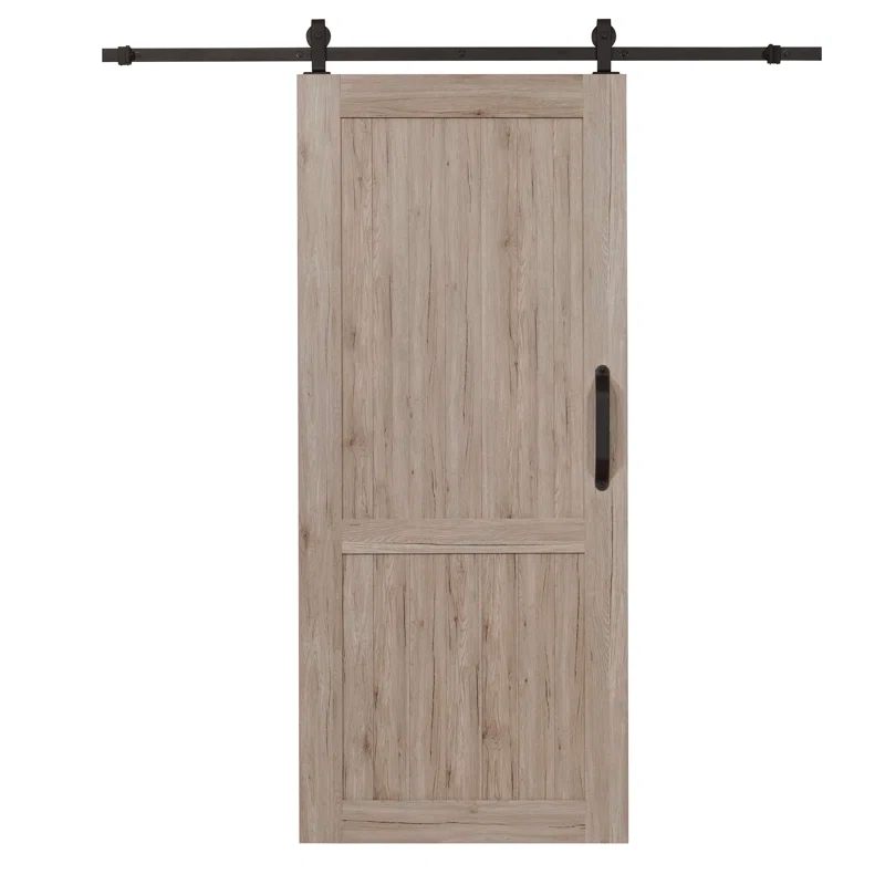 LTL Home Products Millbrooke 84'' Hollow Paneled with Installation Hardware Kit Barn Door