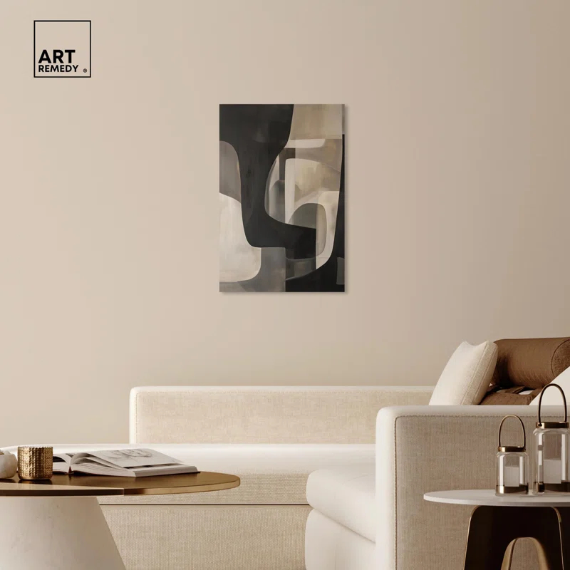 Art Remedy Portal Canvas Modern Neutral Wall Art by Art Remedy