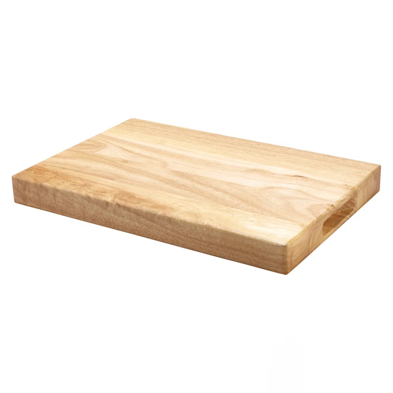 Winco Heavy-Duty 1.75" Thick Wood Cutting Board, 12" X 18", Natural Wood