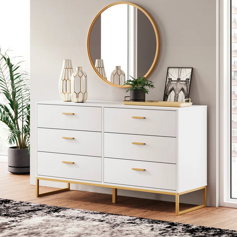 Latitude Run® Bosnjak 59.02'' W 6 - Drawer Dresser