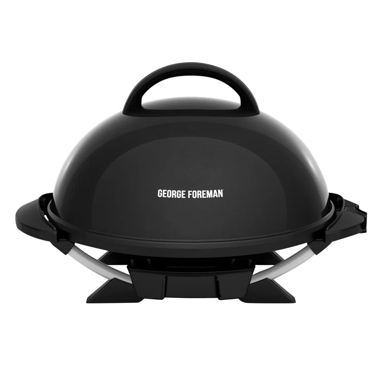 George Foreman George Foreman Indoor/Outdoor Electric Patio Grill, Apartment Approved, 15-Serving, Removable Stand, Black