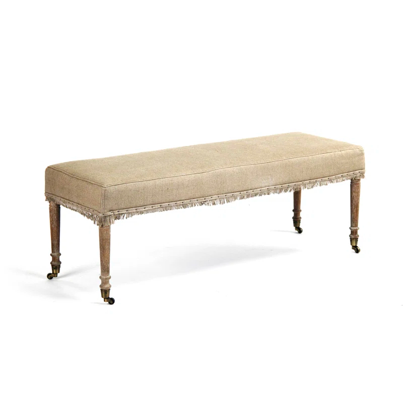 Zentique Laurent Linen Upholstered Bench