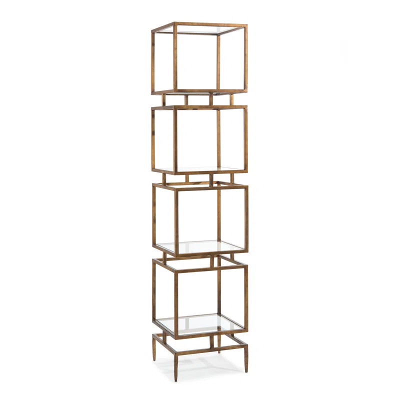 John-Richard 82" H x 18" W x 18" D Modernist Etagere | Wayfair