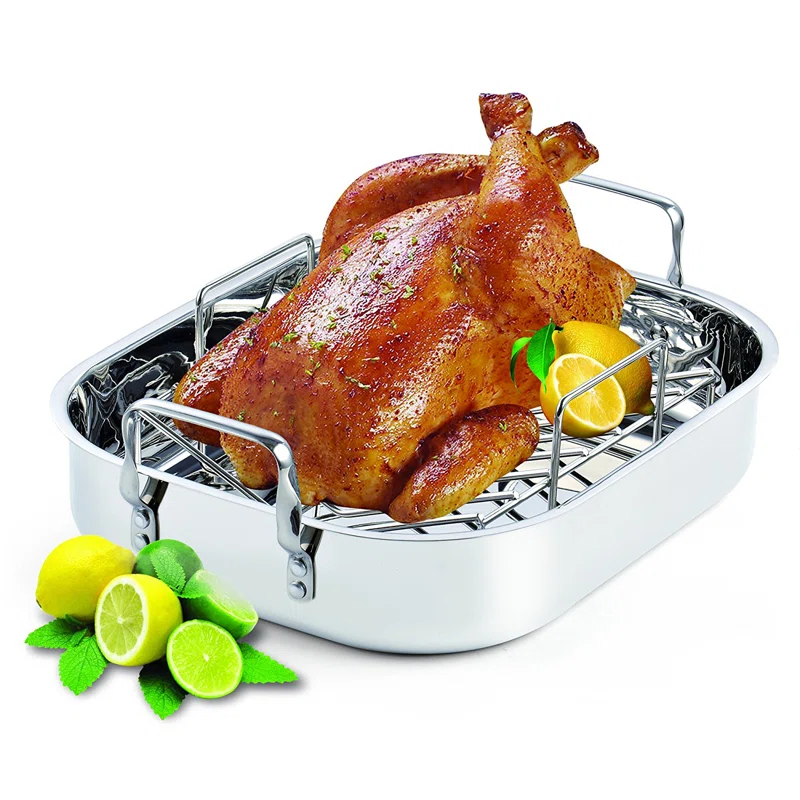 Cooks Standard Cooks Standard 16-Inch by 13-Inch Stainless Steel Roasting Pan