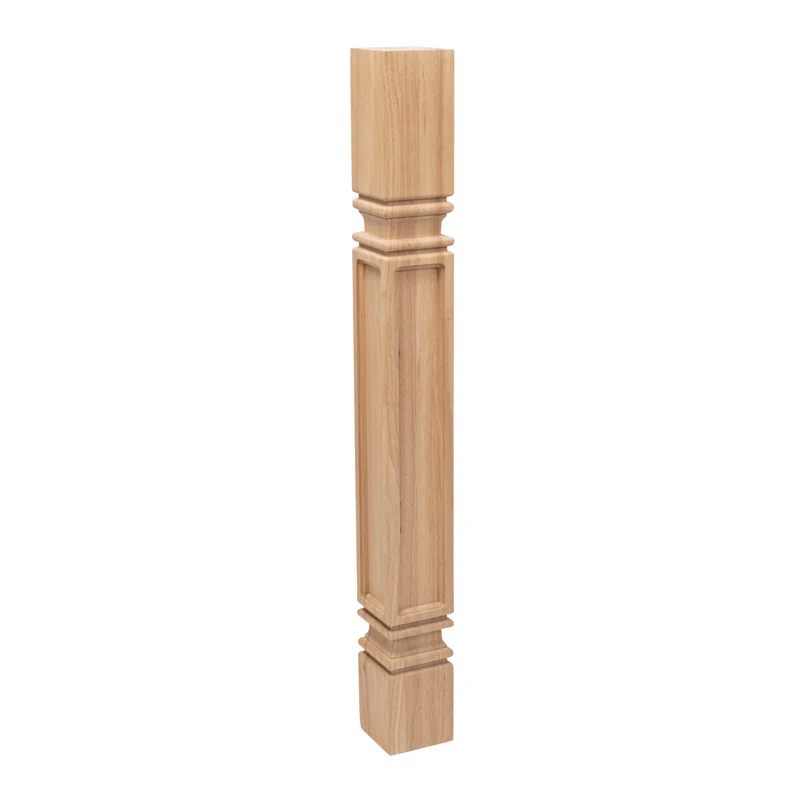 Architectural Products by Outwater L.L.C. 5" Wide x 35-1/4" High Hardwood Mission Plain Island Legs