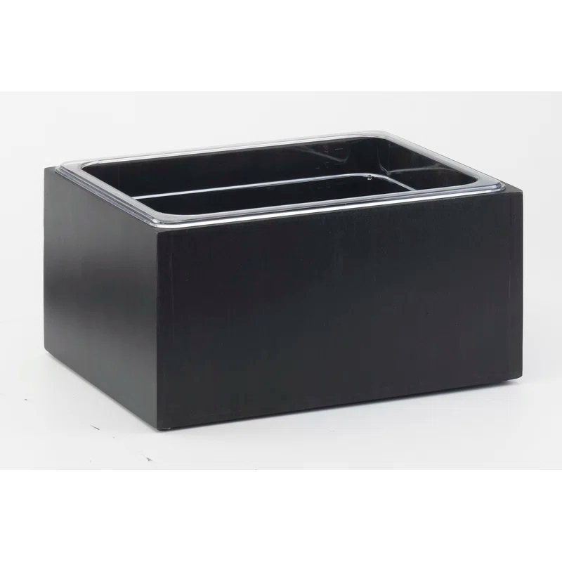 Cal-Mil Midnight Bamboo Ice Housing with Clear Pan 10" x 12"
