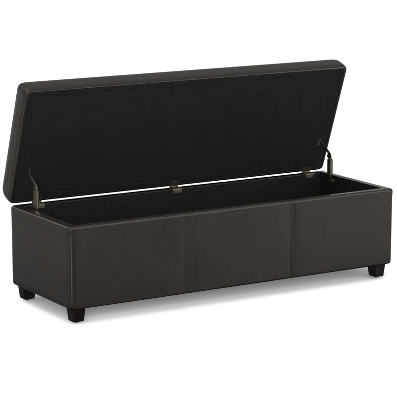Simpli Home Avalon Extra Large Storage Ottoman Bench,Assembled