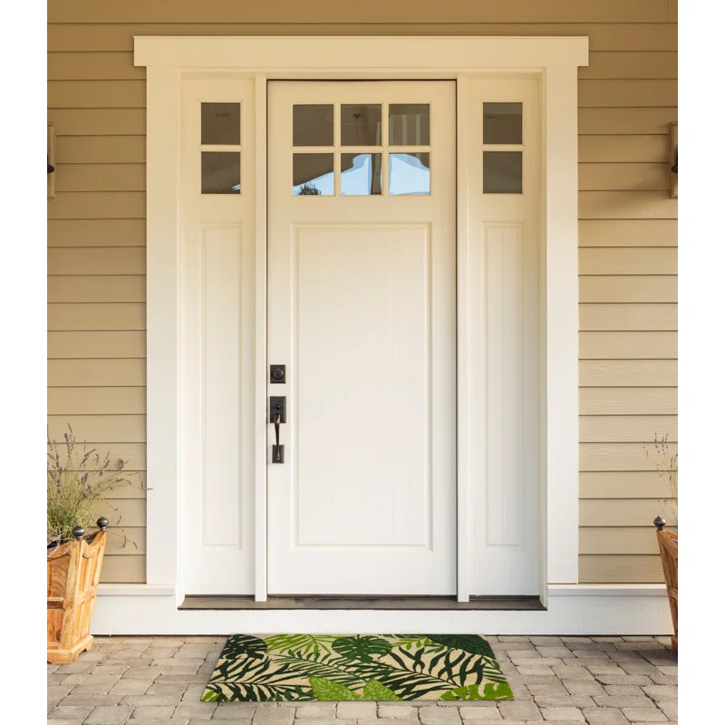 Bayou Breeze Lotte 29 in. x 17 in. Non-Slip Outdoor Door Mat