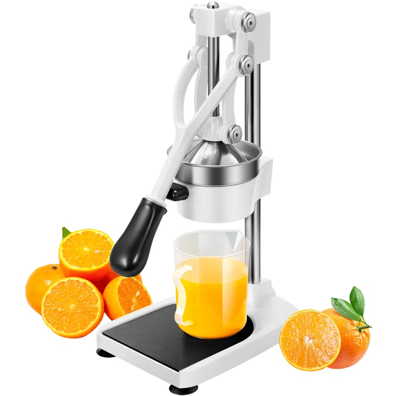 VIVOHOME Stainless Steel Black Manual Hand Press Orange Juicer Machine