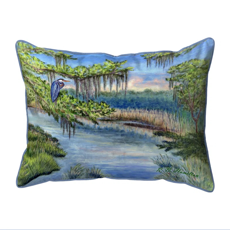 Betsy Drake Interiors Indoor/Outdoor Throw Pillow
