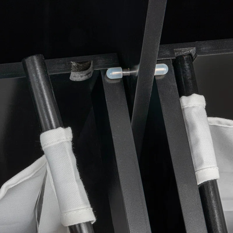 Tilt-out Cabinet Laundry Sorter with Shutter Front