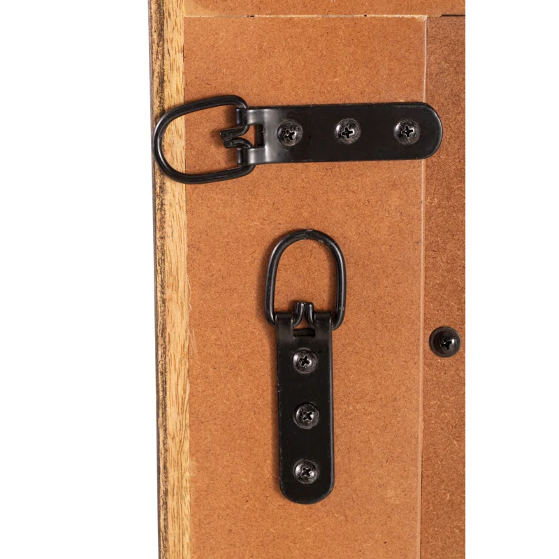 Ebern Designs Solid Wood Flat Mirror