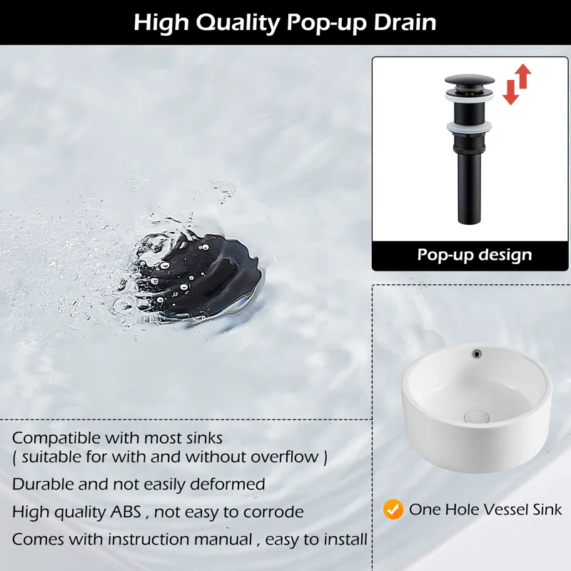 YCCUZA Y217H-BG Single Hole Faucet Single-handle LED Bathroom Vessel Sink Faucet with Drain Assembly