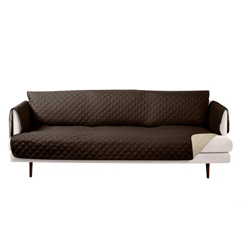 FurHaven Water Resistant Reversible Sofa Cover Furniture Protector
