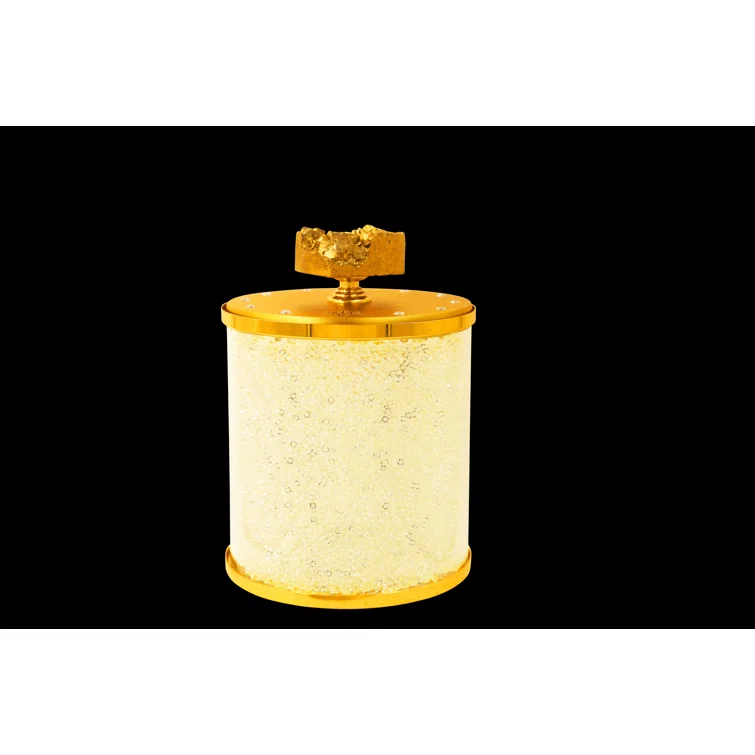 Crystamas 6'' H Crystal Tabletop Votive Holder with Candle Included