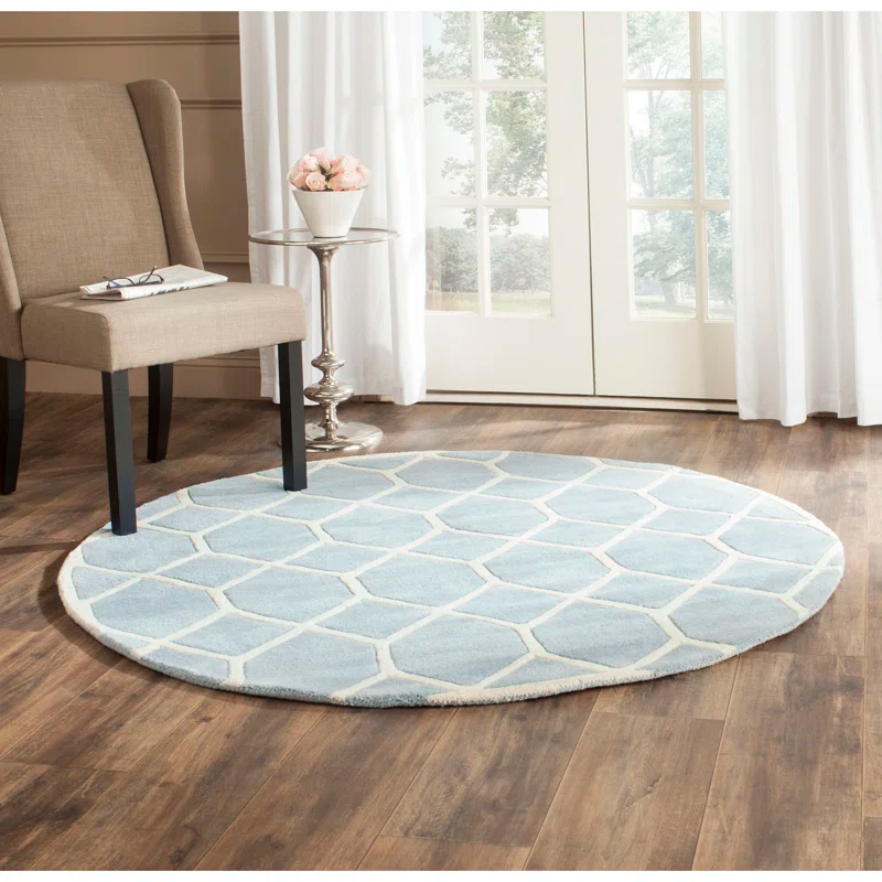 George Oliver Deedie Hand Tufted Wool Geometric Rug