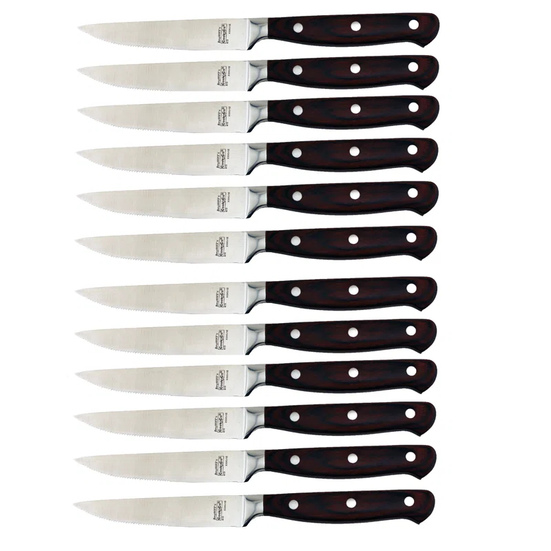 BergHOFF BergHOFF Pakka Stainless Steel Steak Knife Set (Set of 12)