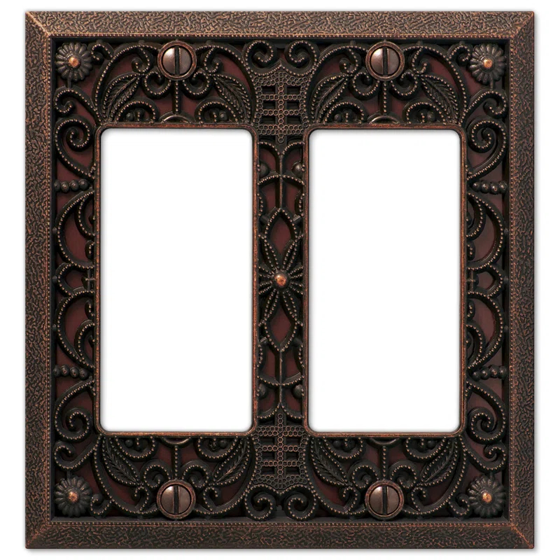 Filigree No Subject 2 - Gang Rocker Standard Wall Plate
