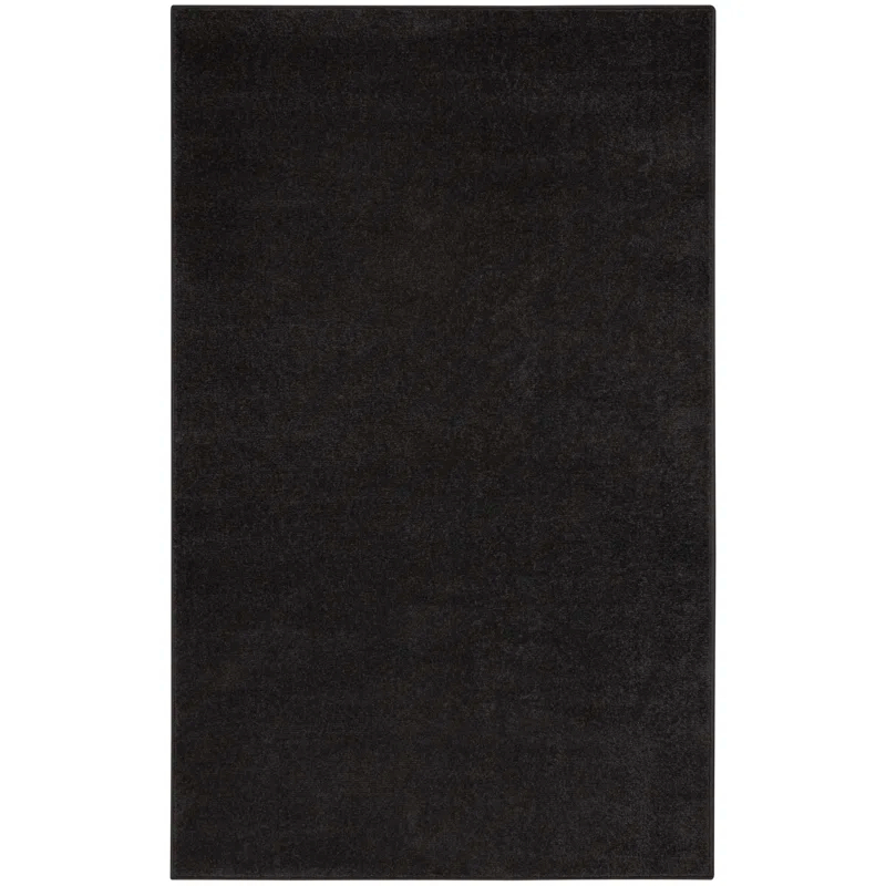 Latitude Run® Yolonda Modern Black Area Rug