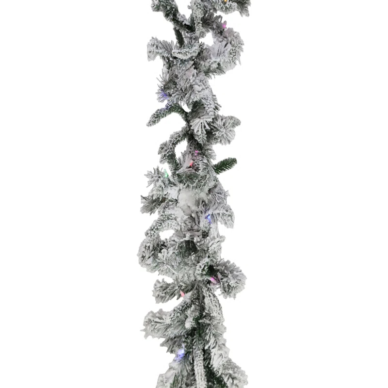 Christmas Time 108'' in. Lighted Faux Pine Garland