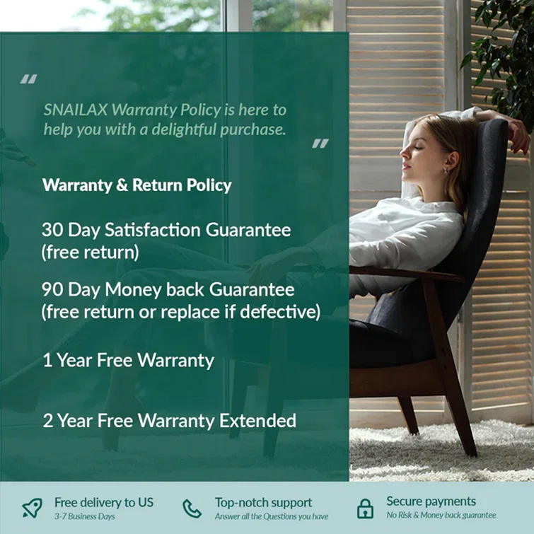 Snailax Shiatsu Full Body Chair Seat Massager, Neck Back Chair Pad with Compression & Heat. SL-229 | Wayfair