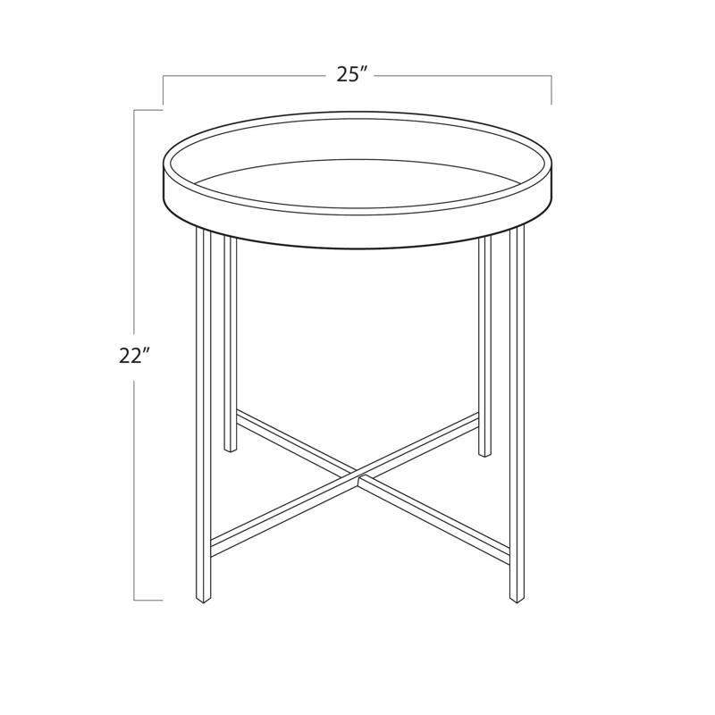 Regina Andrew Derby Leather Tray Table